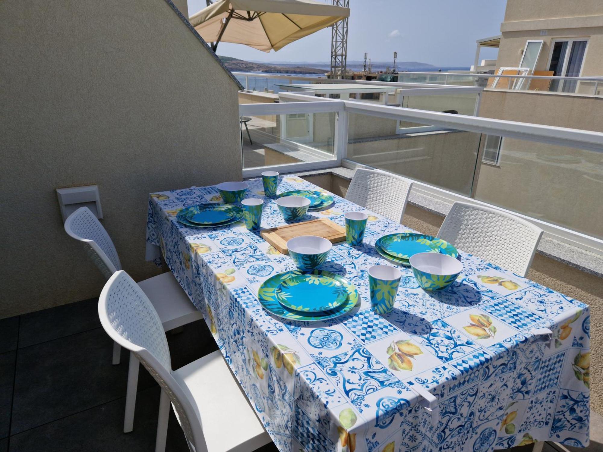 Sea View New Penthouse Terrace & Garage Parking Appartement St. Paul's Bay Buitenkant foto