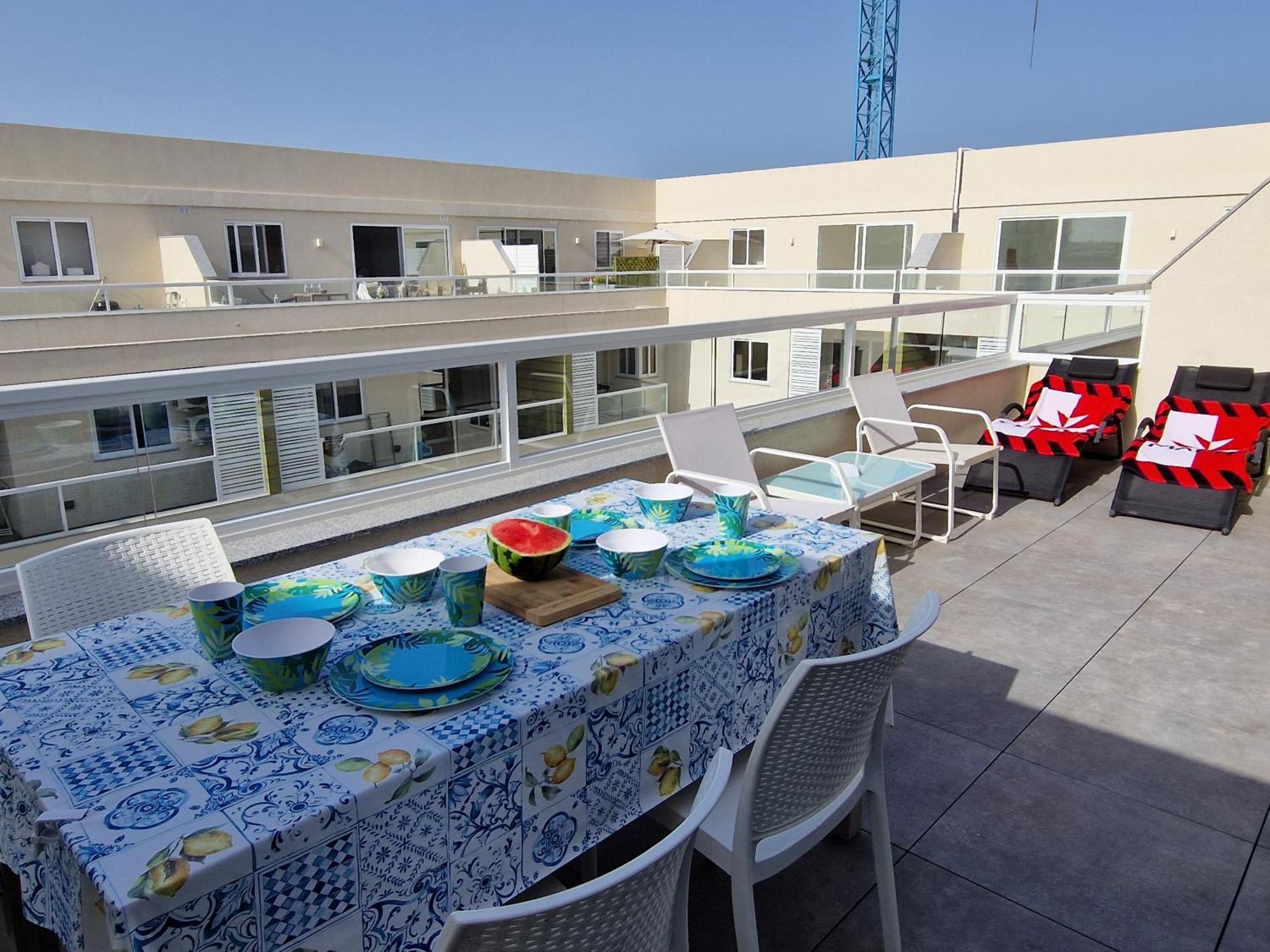 Sea View New Penthouse Terrace & Garage Parking Appartement St. Paul's Bay Buitenkant foto