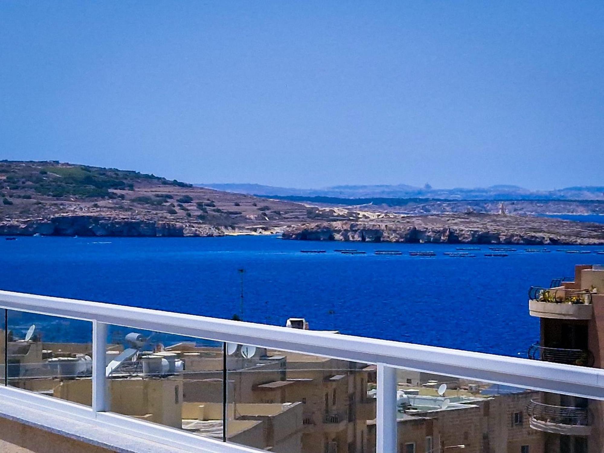 Sea View New Penthouse Terrace & Garage Parking Appartement St. Paul's Bay Buitenkant foto